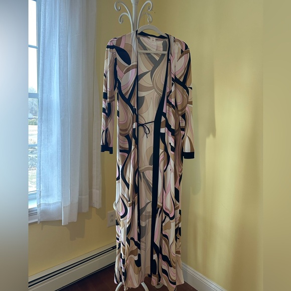 Vintage Diamond Tea Robe Size Large RARE - Picture 1 of 7